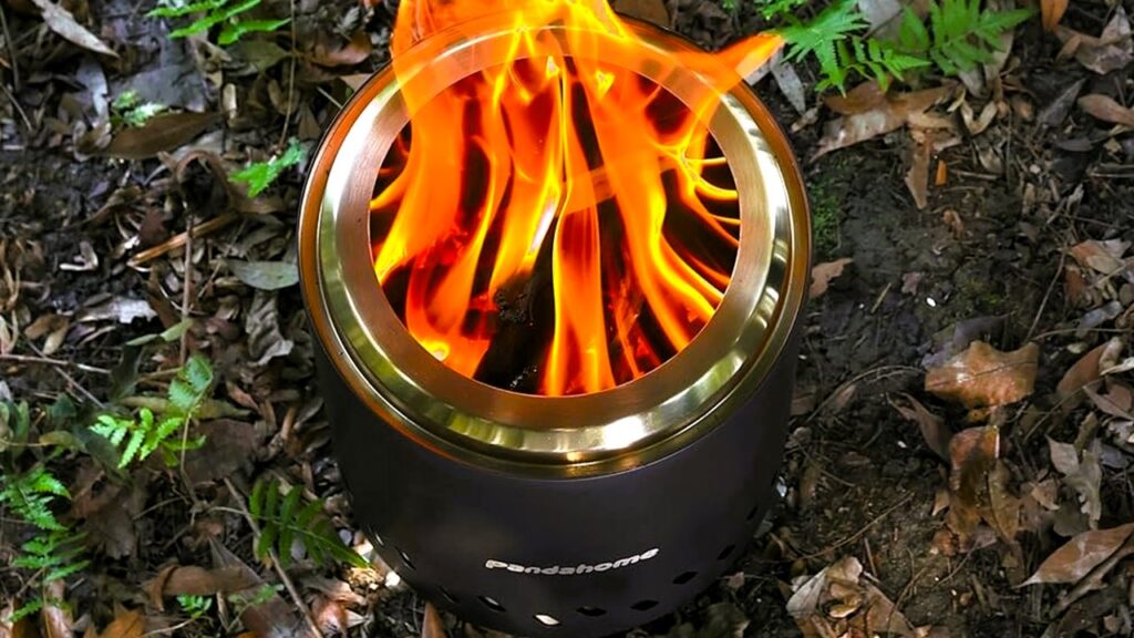 PANDAHOMEの2次燃焼ストーブの美しい炎