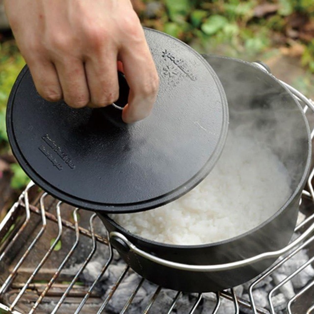 スノーピーク コンボダッチ デュオ CS-550で炊飯