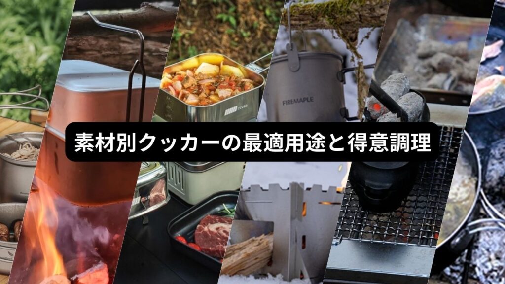 素材別クッカーの最適用途と得意調理