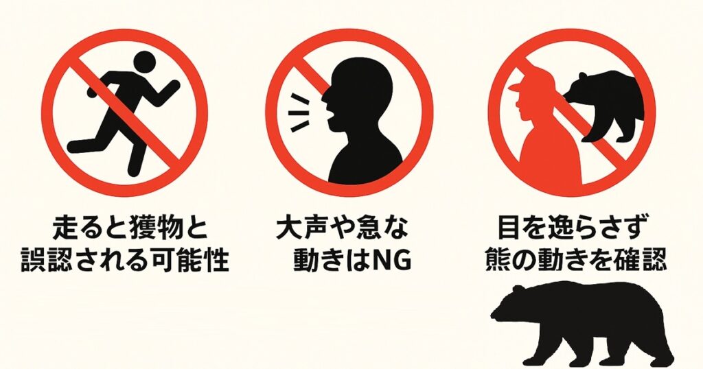 走らない・騒がない・目を逸らさない