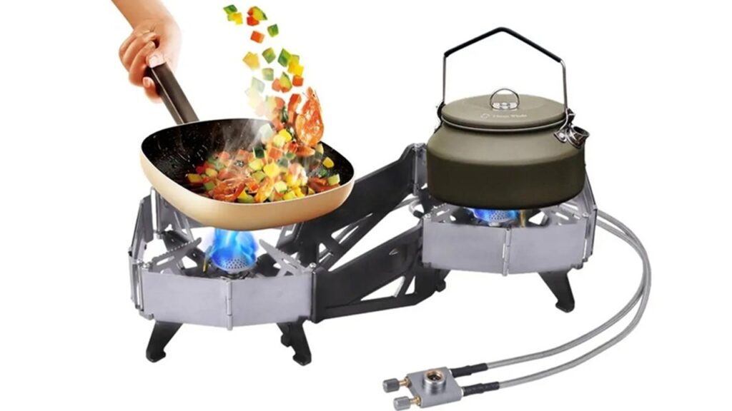 デュアルヘッド設計で調理効率アップ