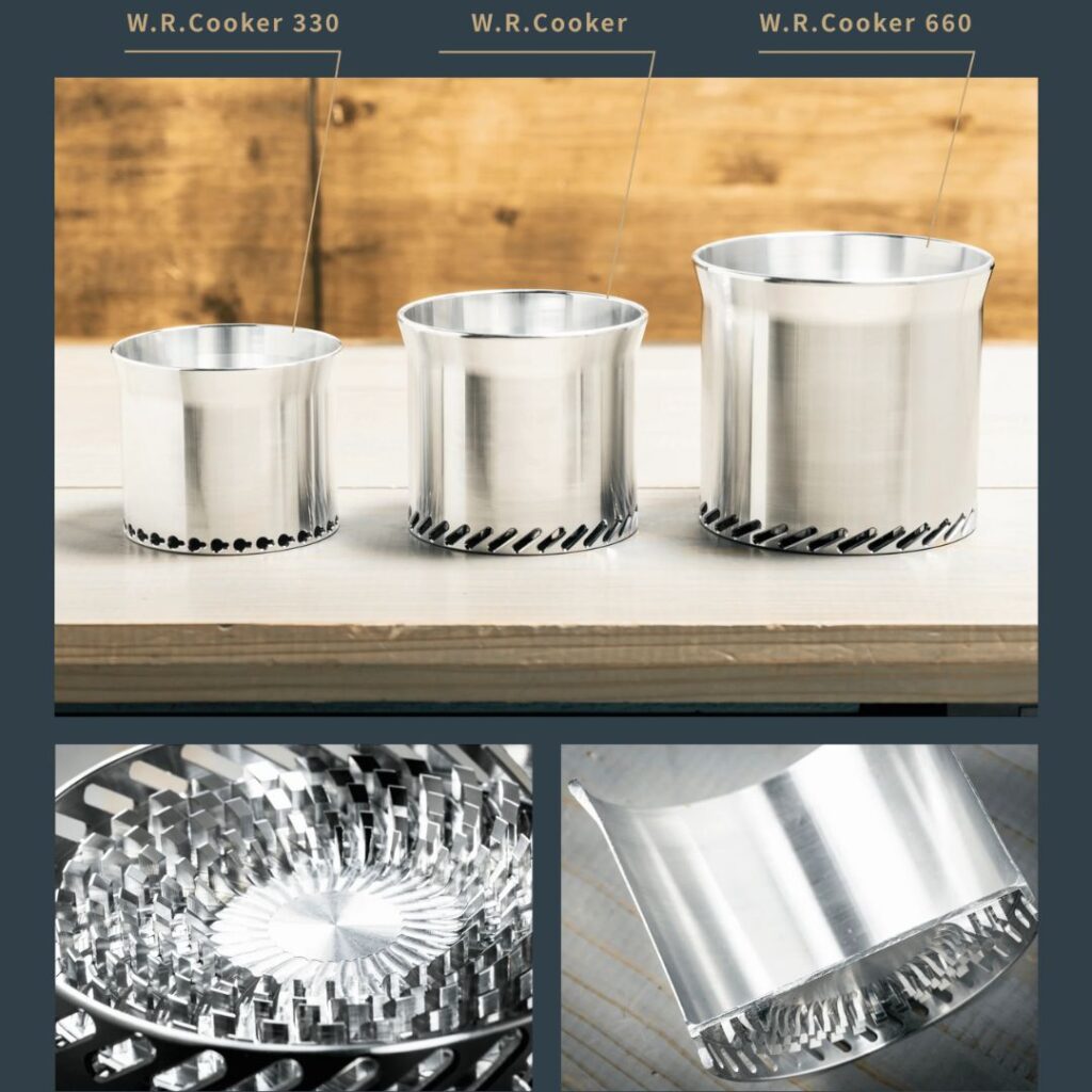 豊富なサイズ展開(登山基準だが、キャンプでは660が最適)