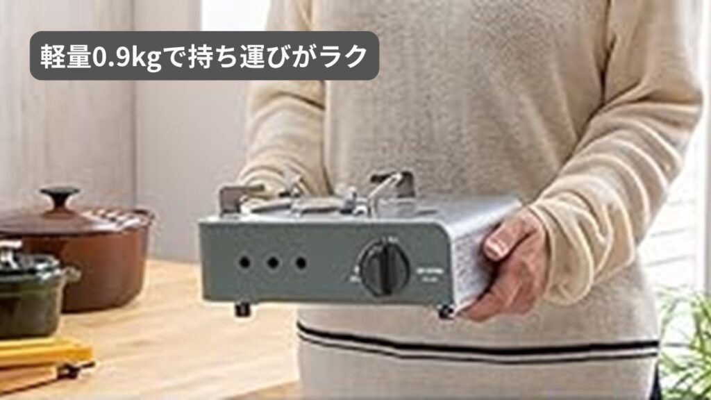 アイリス IGC-M1-Hは軽量0.9kgで持ち運びがラク
