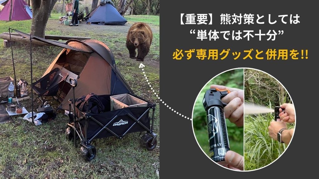 【重要】熊対策としてはAL01単体では不十分。必ず専用グッズと併用を